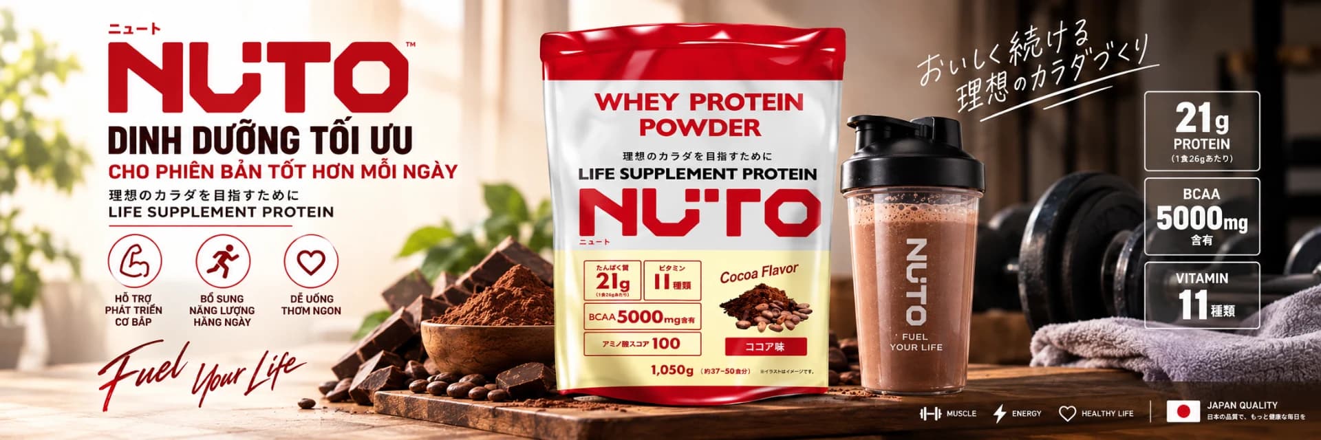 Đánh Giá Whey Protein Nuto 3kg (Cocoa): Tinh Chất Whey Concentrate Và Những Điều Cần Biết